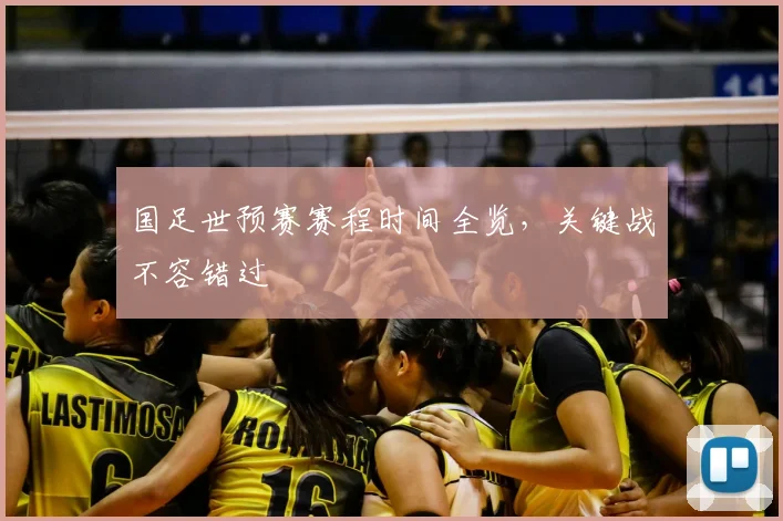 国足世预赛赛程时间全览,关键战不容错过